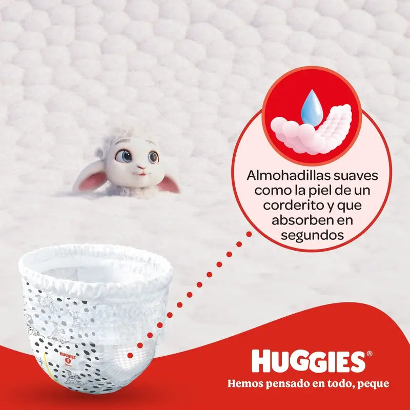 Huggies Little Movers Taille 5 (12-17 Kg) Disney Baby Diaper Brief, 104 pièces