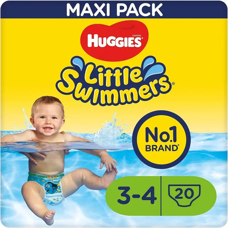 Couches Huggies Little Swimmers Taille 3-4, 20 pcs.