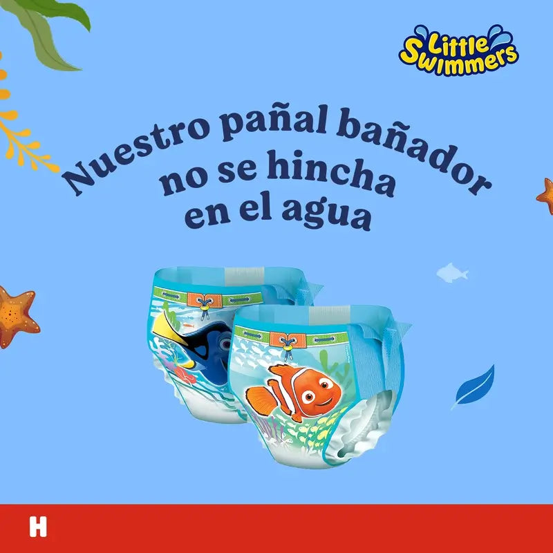 Couches Huggies Little Swimmers Taille 3-4, 20 pcs.
