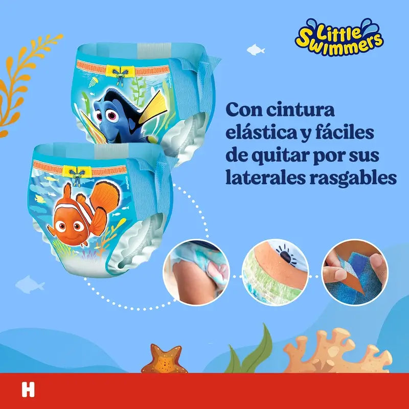 Couches Huggies Little Swimmers Taille 3-4, 20 pcs.