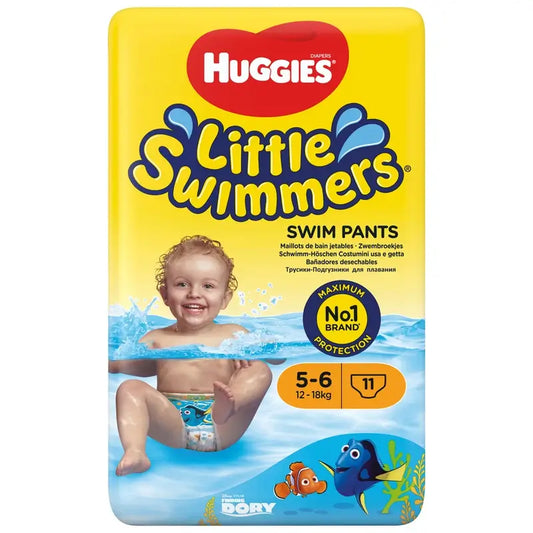 Couches de natation Huggies Little Swimmers Taille 5-6 , 11 pièces