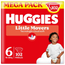 Huggies Little Movers Taille 6 (15-30 Kg) Couche pour bébé Disney, 102 unités