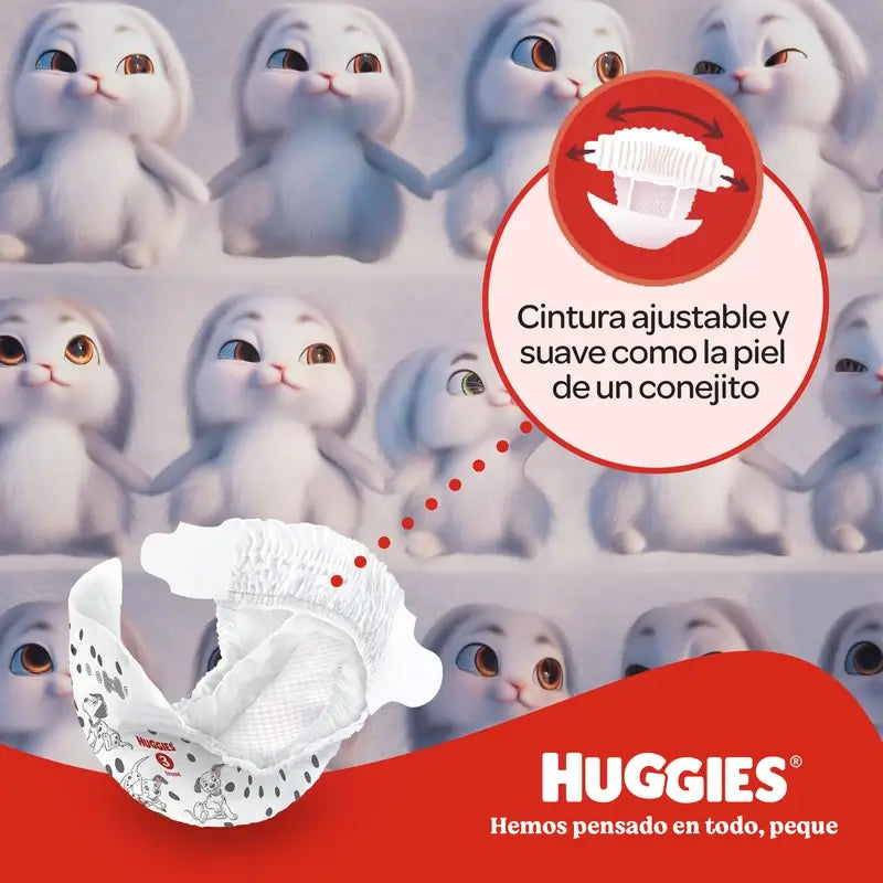 Huggies Little Movers Taille 6 (15-30 Kg) Couche pour bébé Disney, 102 unités