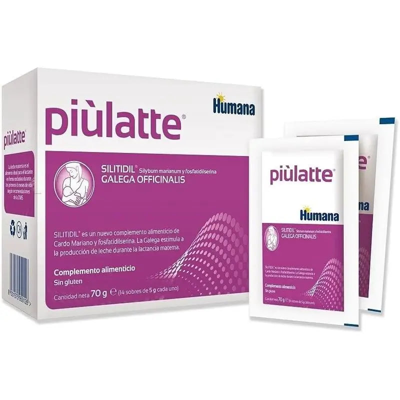Humana Piulatte Complément alimentaire pour la lactation 14 sachets x 5 grammes