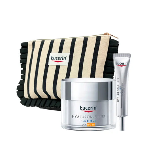 Eucerin Pack Hyaluron-Filler Day Spf 30 50 Ml + Eye Contour 15 Ml + Trousse de Toilette Fête des Mères