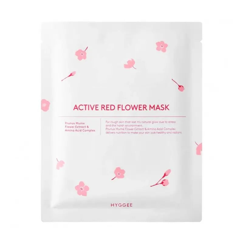 Masque actif aux fleurs rouges de Hyggee, 35 ml