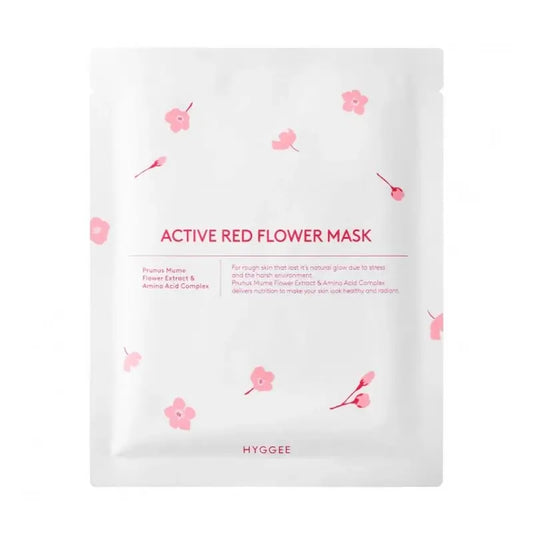 Masque actif aux fleurs rouges de Hyggee, 35 ml