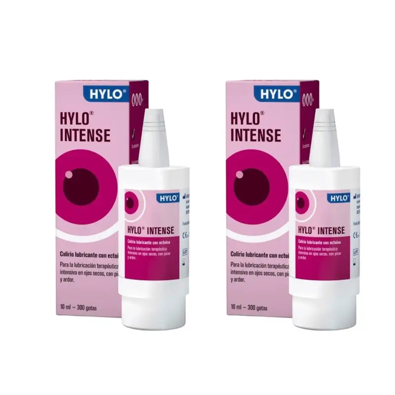 Hylo Intense Gouttes pour les yeux 10 ml, paquet de 2
