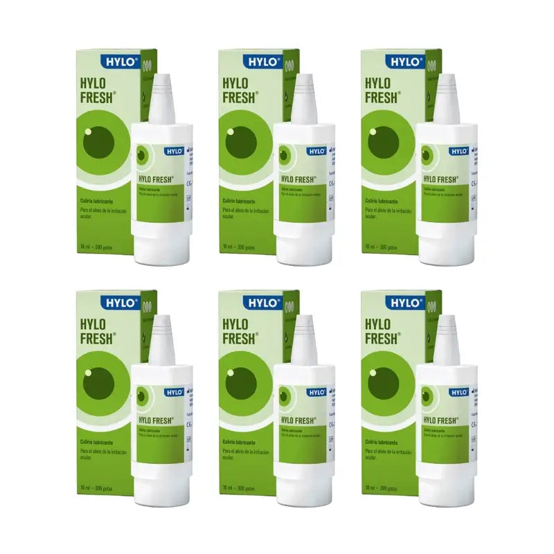 Hylo Fresh Gouttes pour les yeux 10 ml, paquet de 6