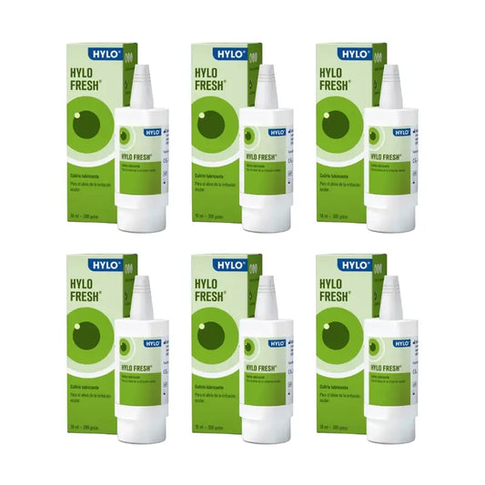 Hylo Fresh Gouttes pour les yeux 10 ml, paquet de 6