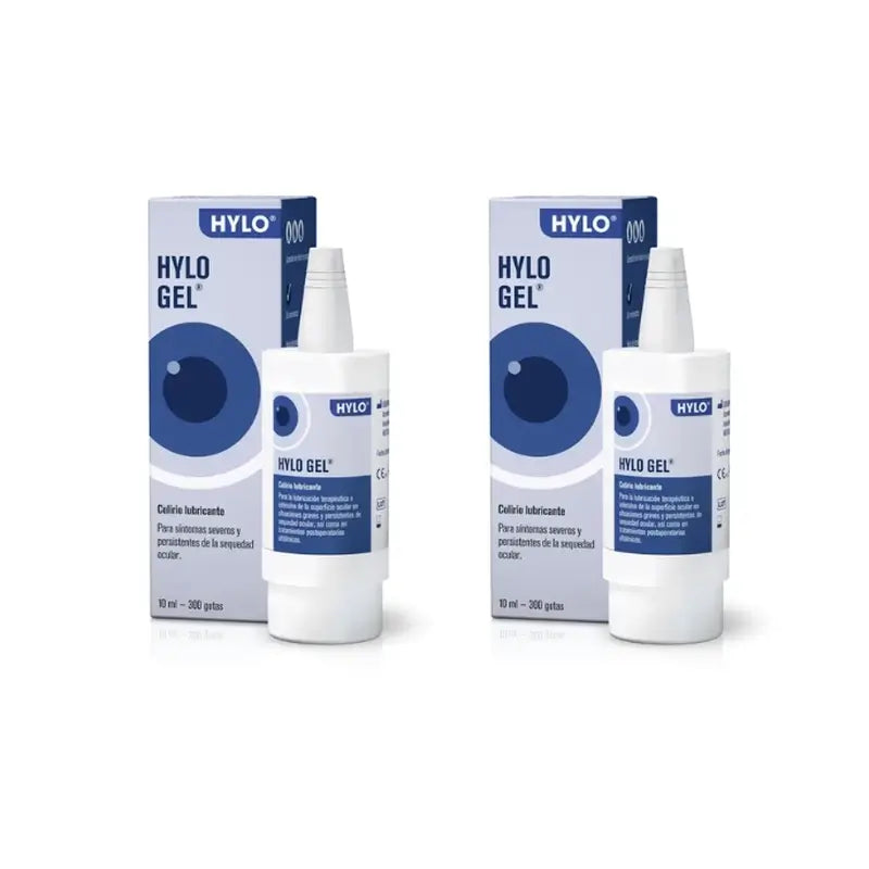 Gel Hylo pour les yeux, 2x10 ml