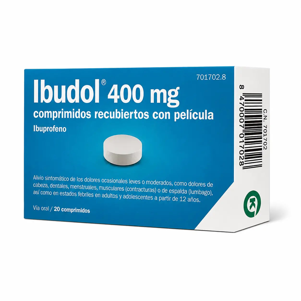 Ibudol Efg 400 mg 20 comprimés pelliculés