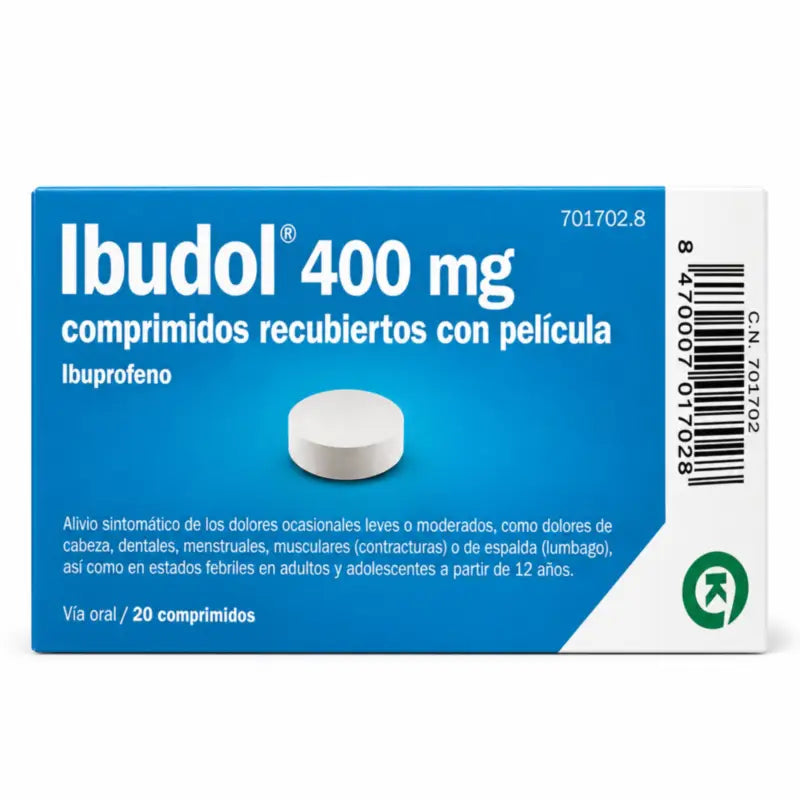 Ibudol Efg 400 mg 20 comprimés pelliculés