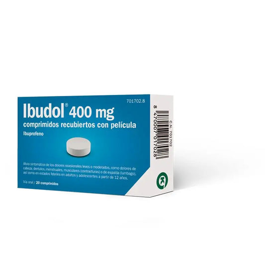 Ibudol Efg 400 mg 20 comprimés pelliculés