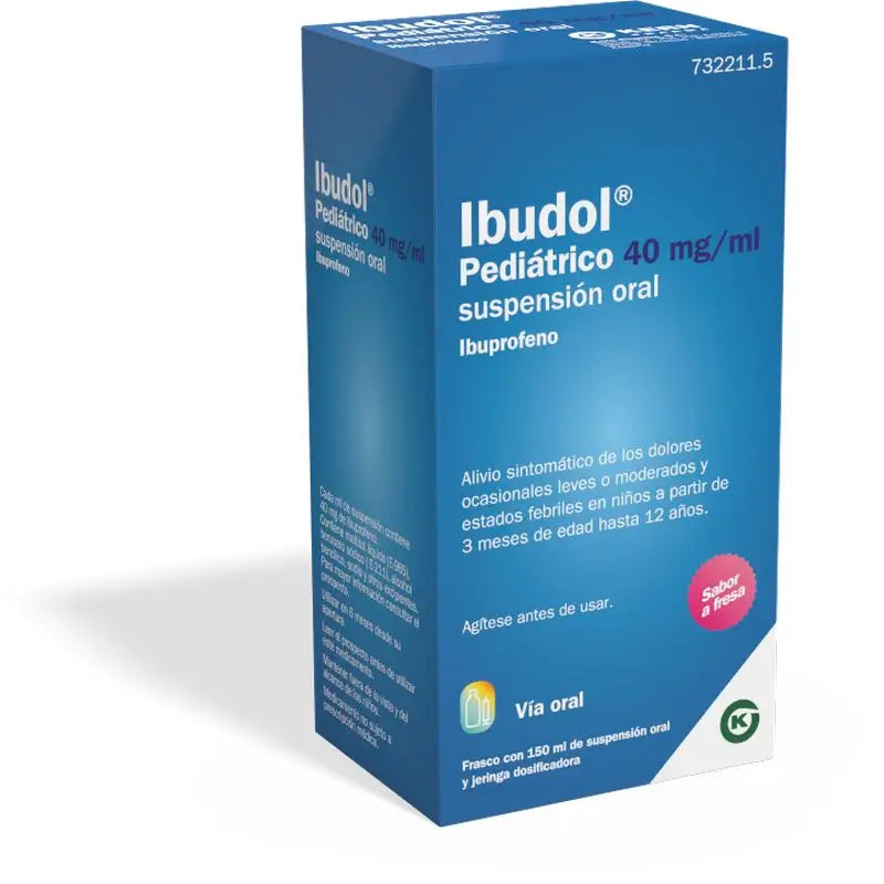 Ibudol Paediatric 40 Mg/Ml, suspension orale 1 flacon de 150 ml + seringue orale