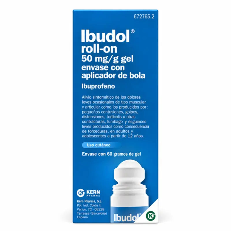 Ibudol Roll-On 50 mg/g Gel topique 60 g