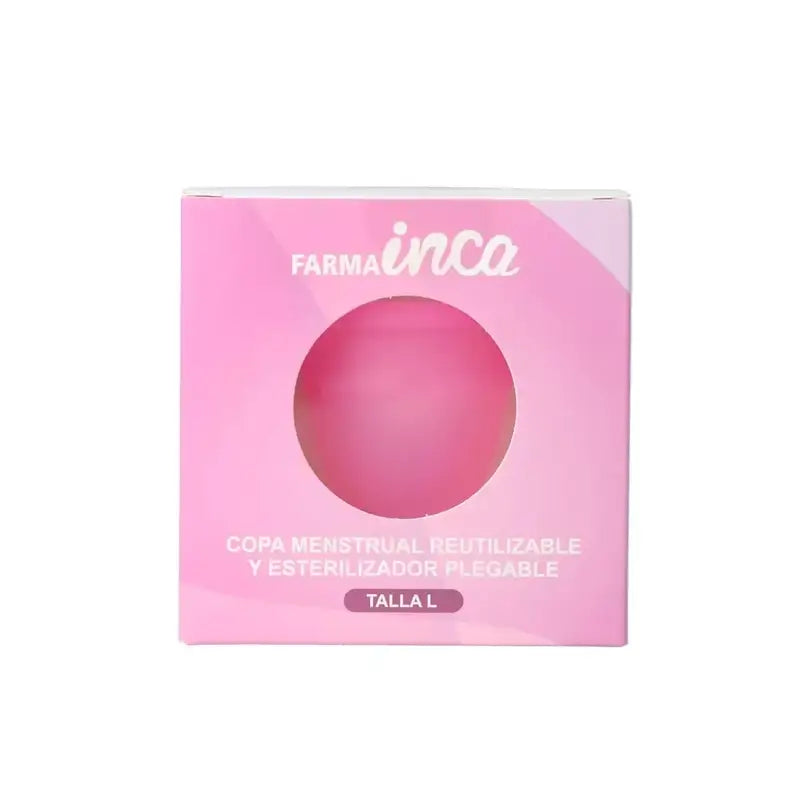 Inca Coupe menstruelle réutilisable et stérilisateur pliable Taille L
