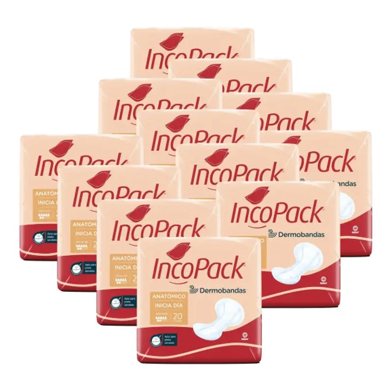 Incopack Inicia Anatomical Day, paquet de 3, 240 unités