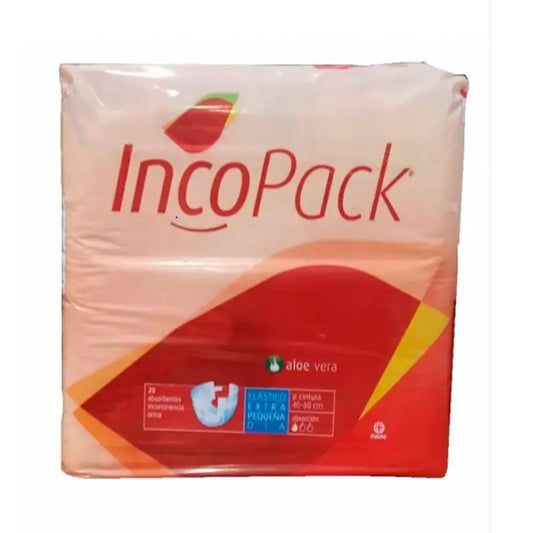 Incopack Absorbent Stretch Absorbent Extra Small Size Day , 80 units