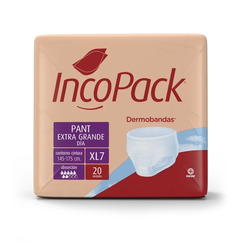 Incopack Absorbent Pantalon Jour Extra Large, 80 pcs.