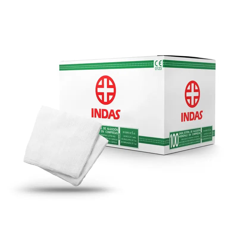 Indas Gaze stérile 400 Cm2 , 100 pansements
