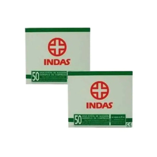 Indas Compresses de gaze stériles, 2X50 unités