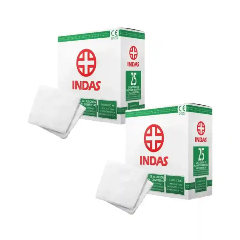 Indas Gaze stérile 400 Cm2 , 2X25 Pansements