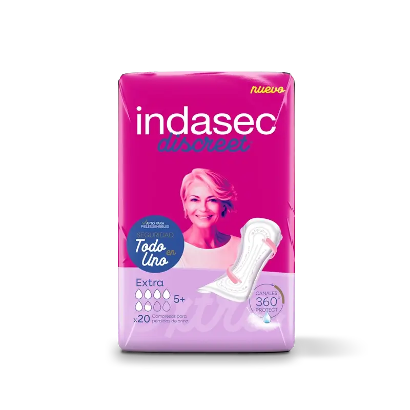Indasec Discreet Incontinence Pad Extra , 20 unités