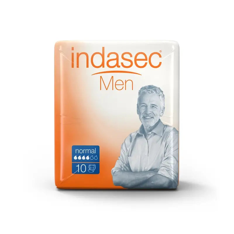 Indasec Men Serviette absorbante pour hommes Normal , 10 unités