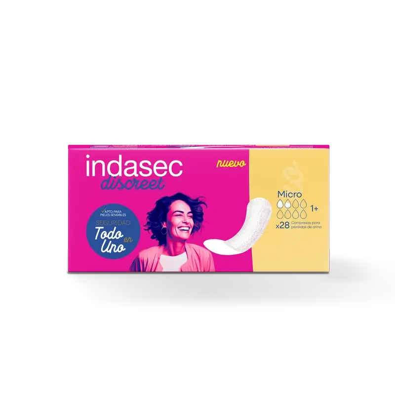 Indasec Discreet Micro Incontinence Pad , 28 unités
