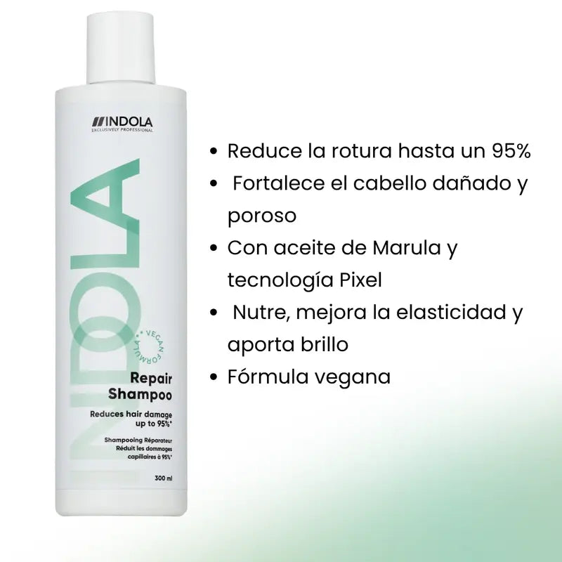 Indola Professional Shampooing Réparateur, 300 Ml