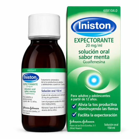 Iniston Expectorant Oral Solution Menthe Poivrée 150 ml