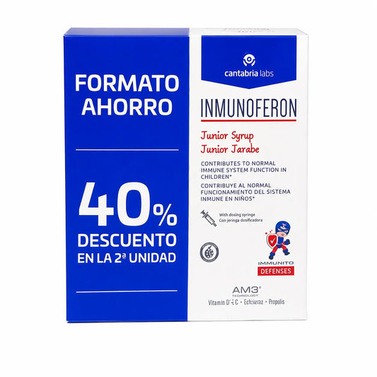 Inmunoferon Defensas Sirop Junior 150 ml, lot de 2