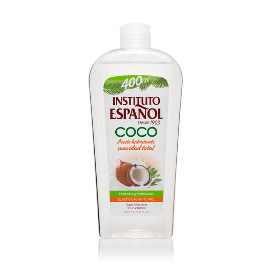 Instituto Español Huile corporelle à la noix de coco - 400 Ml.