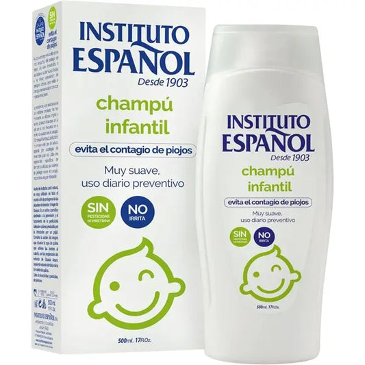 Shampooing anti-poux pour enfants de l'Instituto Español - 500 ml.
