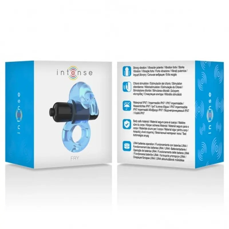 Intense Couples Toys Fry anneau vibrant bleu