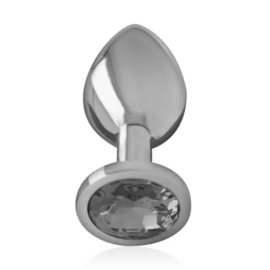 Intense Anal Plug Métal Aluminium Avec Cristal Noir Taille L