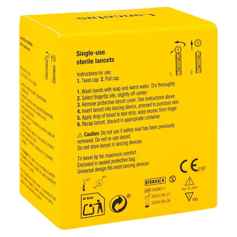 Lancettes stériles Interapothek, 100 unités