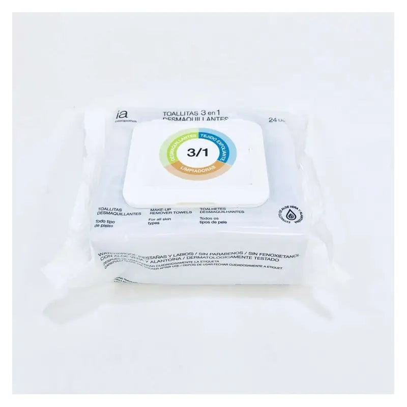 Interapothek Lingettes démaquillantes 3 en 1, 24 unités