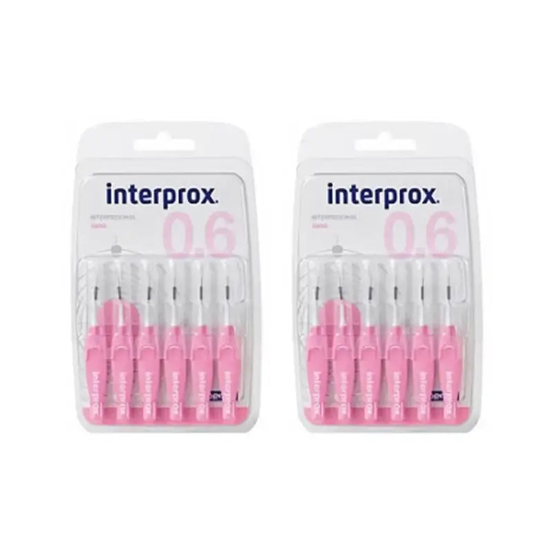 Interprox Interproximal Nano Brosse à dents, 2X6 unités