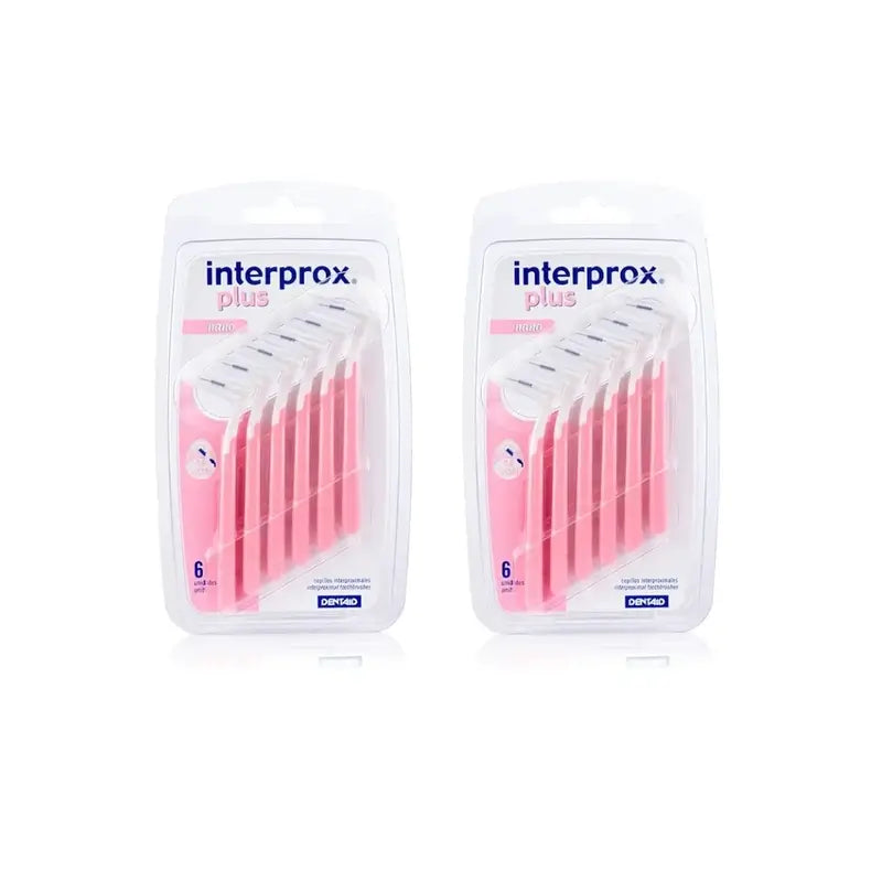 Brosse à dents Interprox Plus Nano Interproximal, 2X6 unités