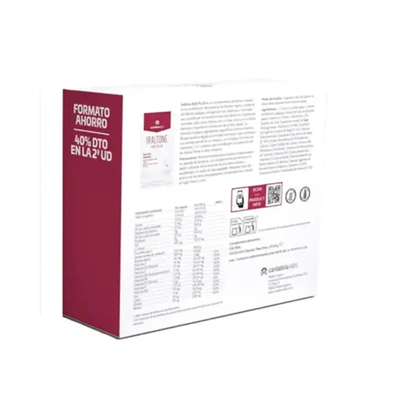 Iraltone Duplo Aga Plus Savings Pack, 120 gélules