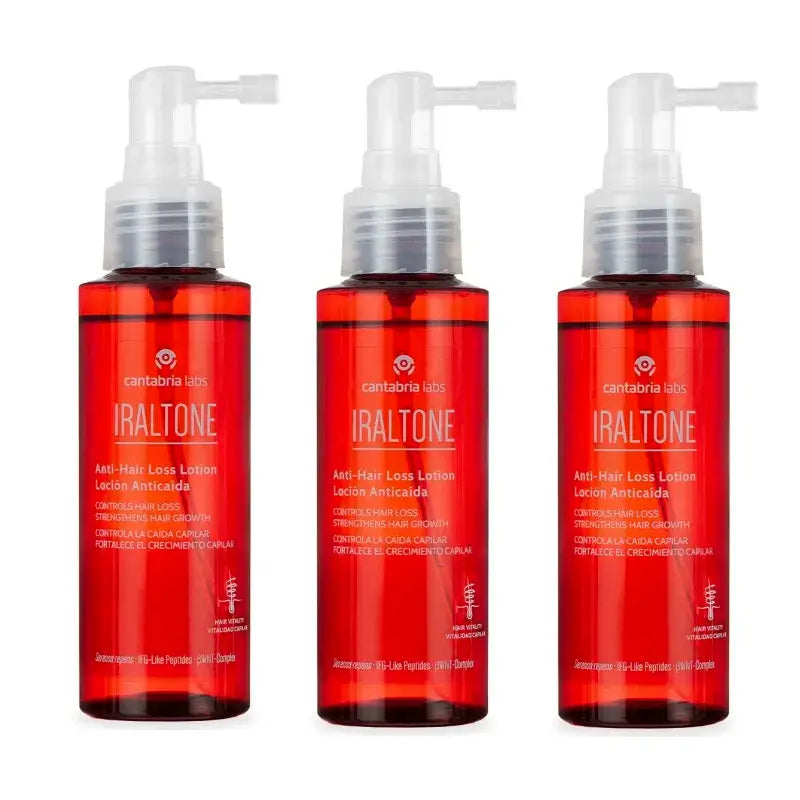 Iraltone Lotion contre la chute des cheveux Pack, Pack 3 X 100 Ml