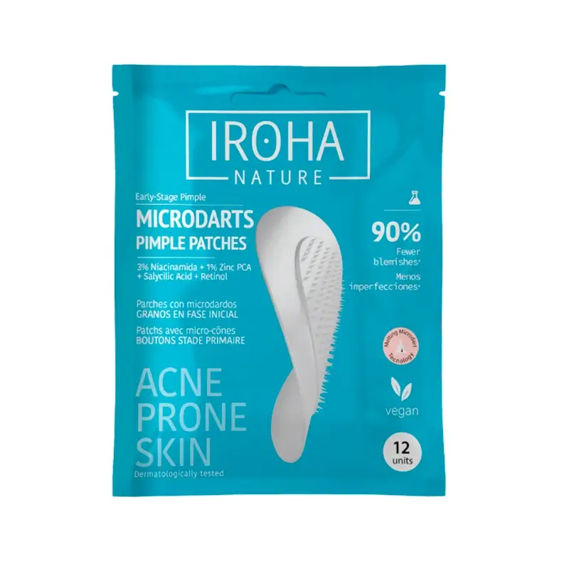 Iroha Nature Acne Prone Skin Microdart Patches, 12 pièces