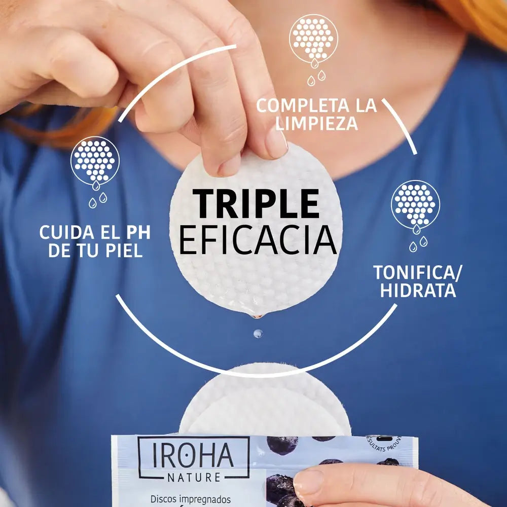 Disques toniques hydratants Iroha Nature, 10 pcs.