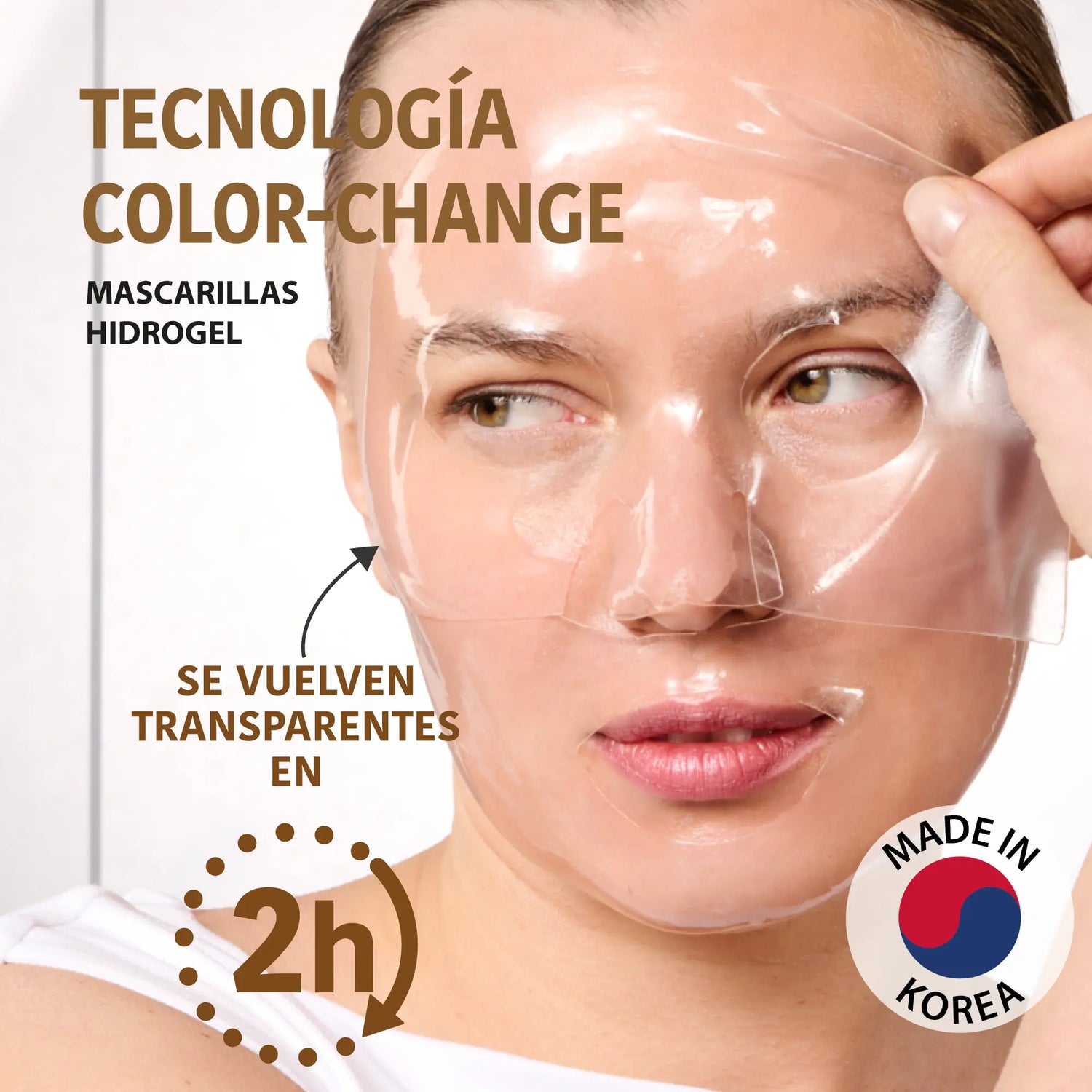 Iroha Nature Masque hydrogel pour peau de verre au collagène, 2 g