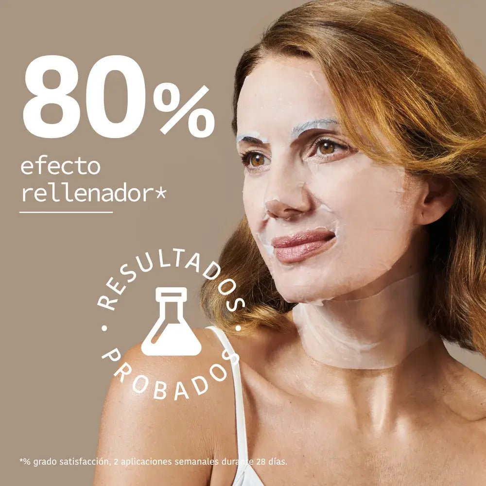 Iroha Nature Triple masque de comblement des rides à l'acide hyaluronique pour le visage et le cou, 30 ml