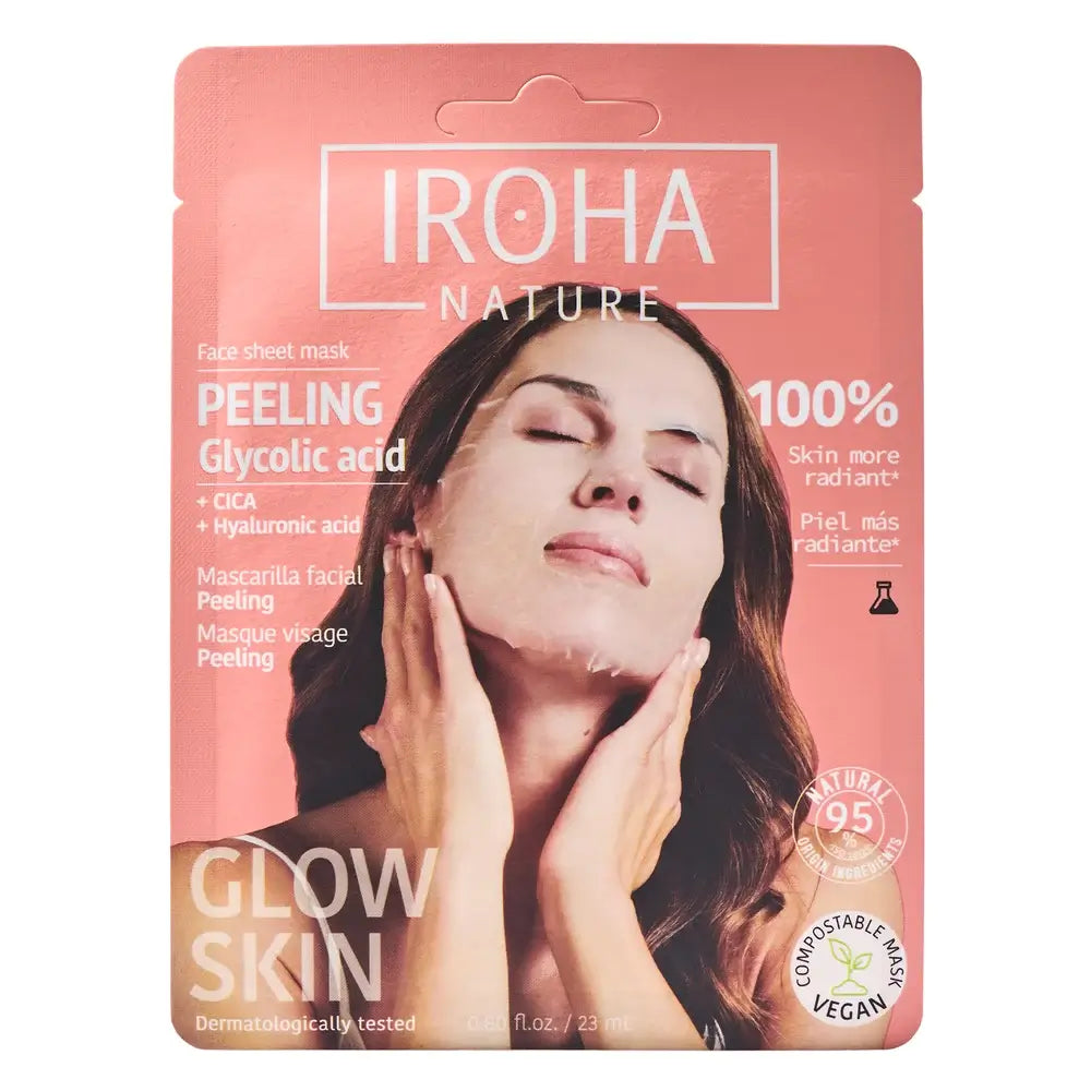 Iroha Nature Masque de gommage pour le visage - Acide glycolique , 23 ml