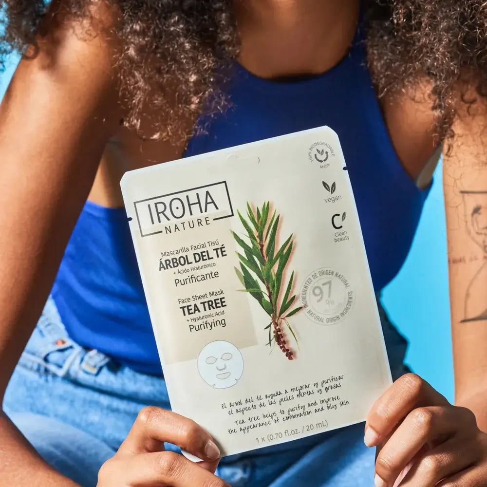 Iroha Nature Natural Extracts Masque purifiant à l'arbre à thé, 20 ml
