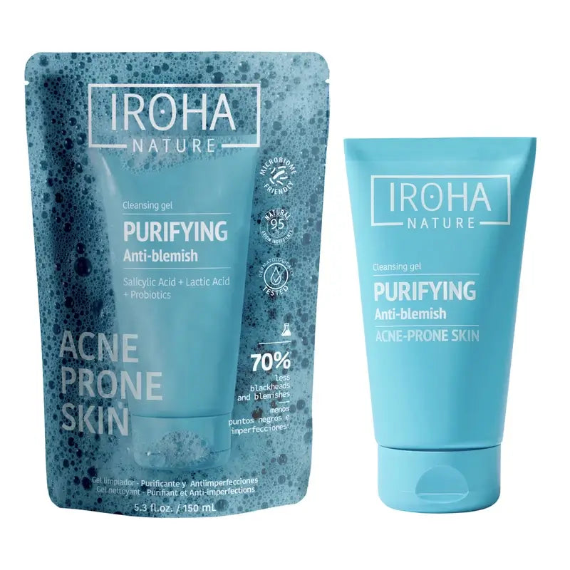 Iroha Nature Nettoyant Purifiant Anti-Perfection Peau Grasse, 150 ml